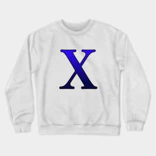 Blue Roman Numeral 10 X Crewneck Sweatshirt